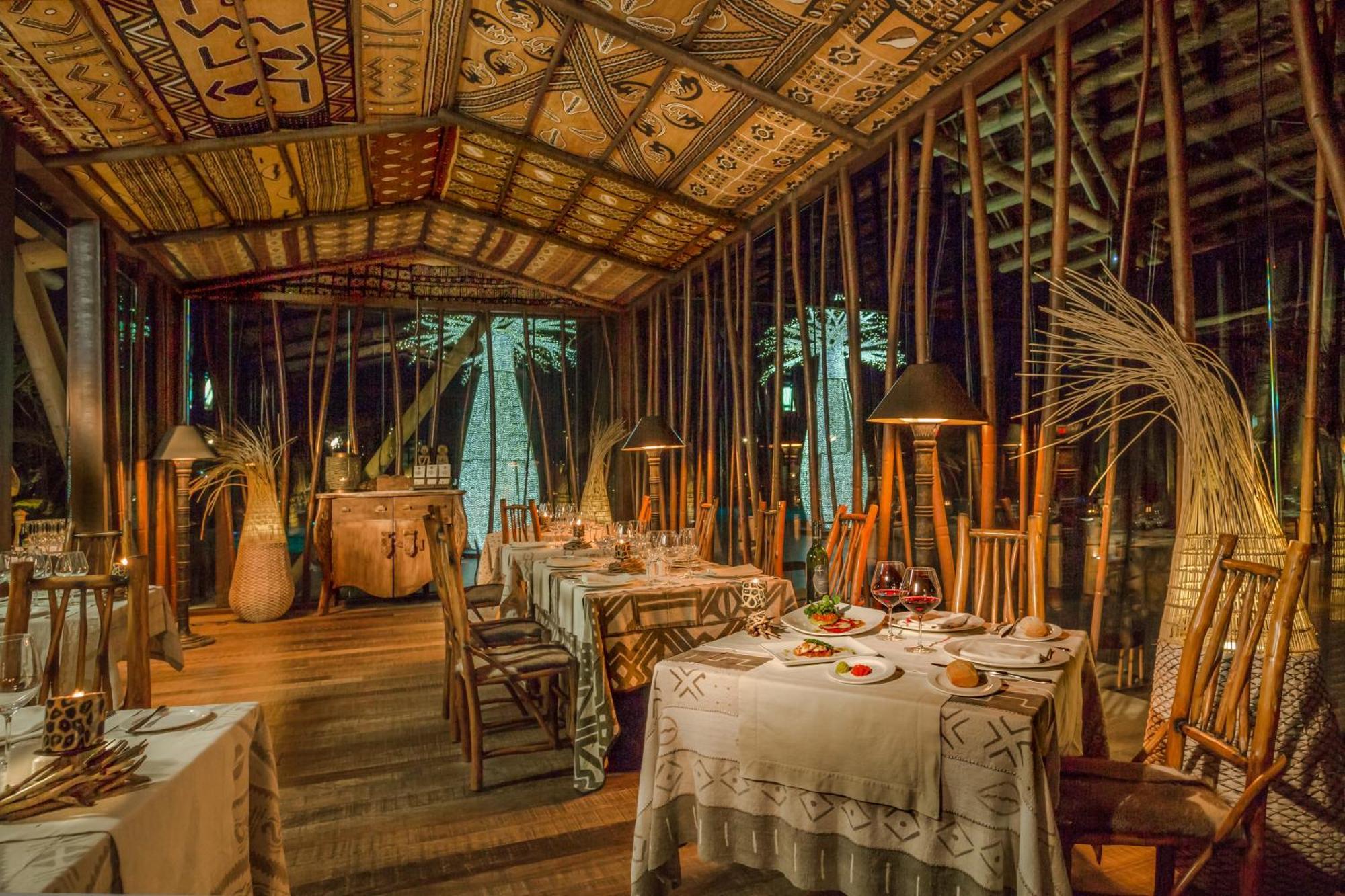 Lopesan Baobab Resort Meloneras Esterno foto The interior of the restaurant